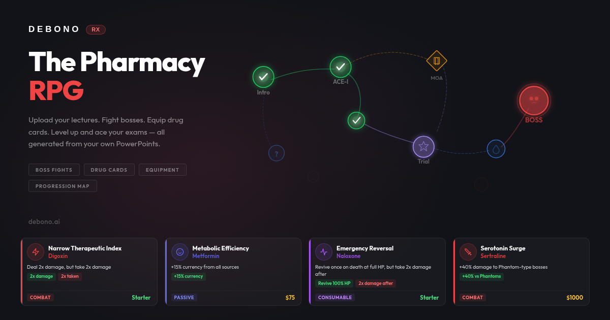Debono 1.0: The First Step Toward a Healthcare MMO